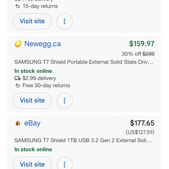 Samsung T7 Shield 1TB Portable SSD - Blue - Picture 9 of 10